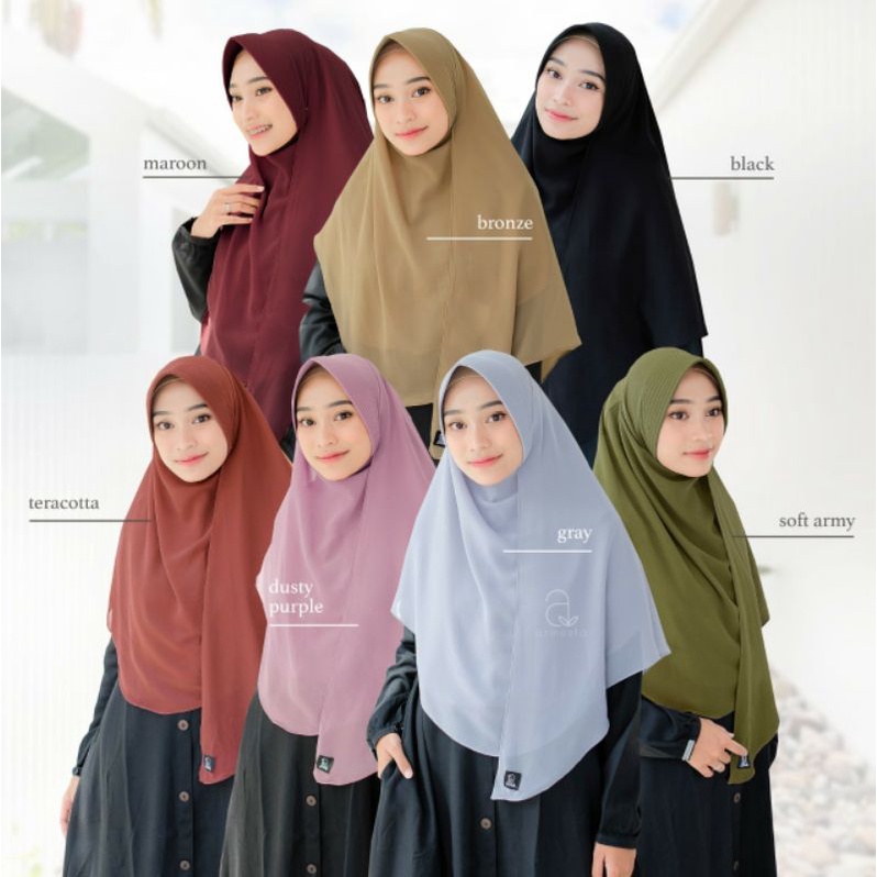 azmeela maisha shawl khimar instan syari