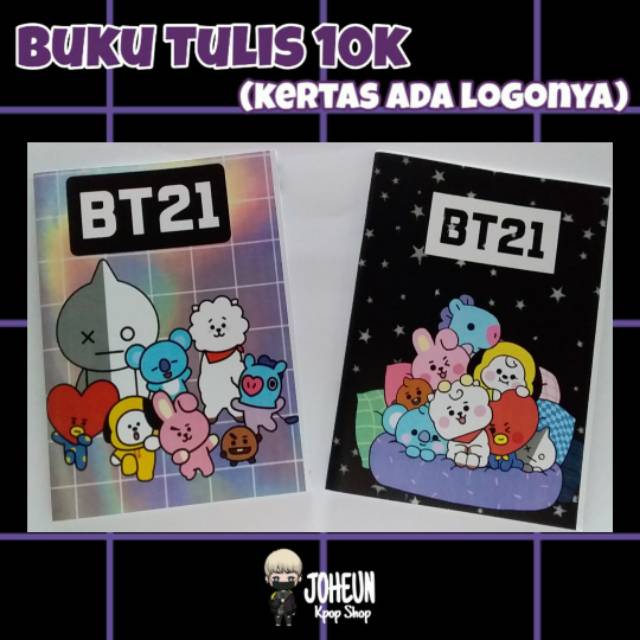 

Buku Tulis Kpop BT21 bergaris logo