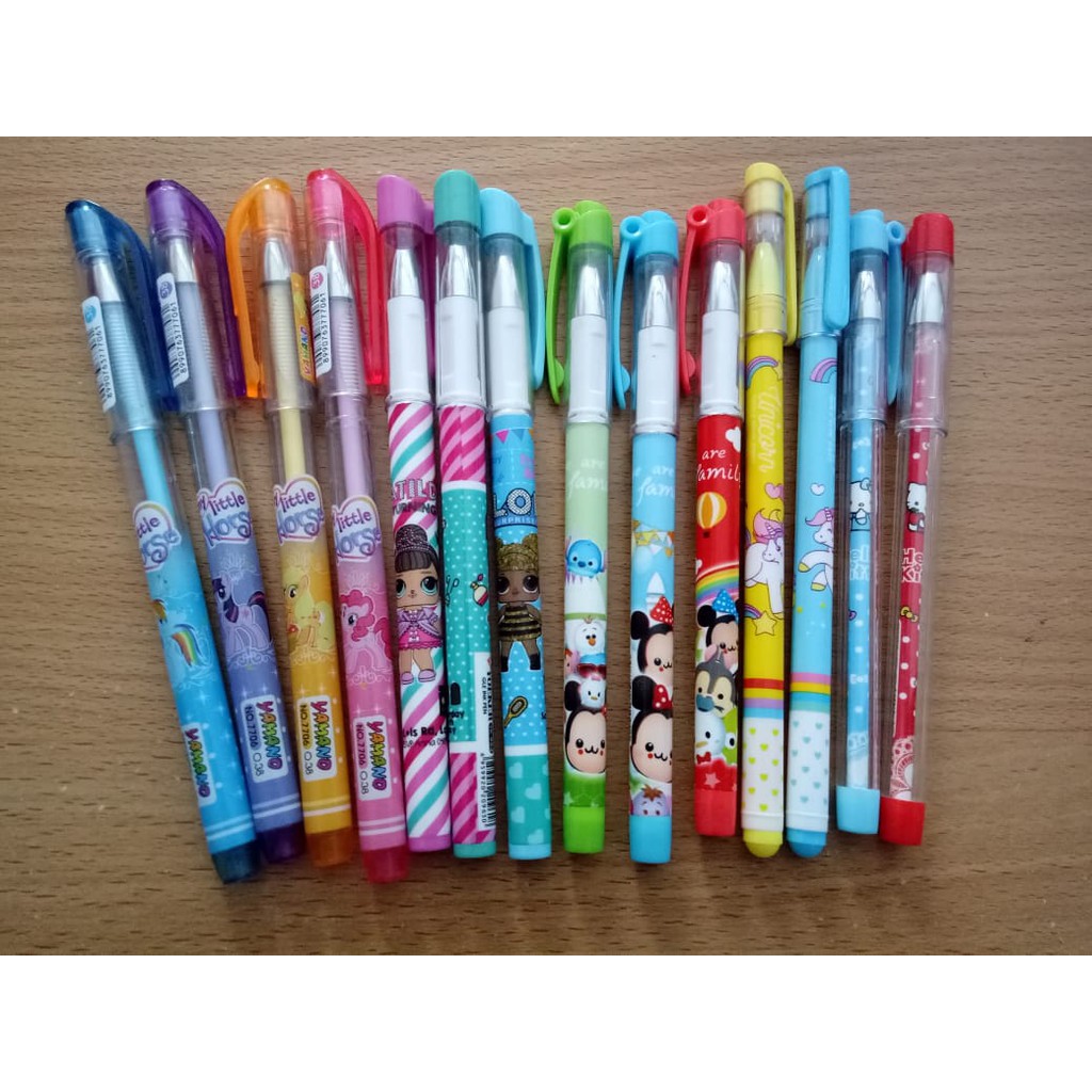 

Pulpen Gel Motif Unicorn / LOL / Hello Kitty / Tsum Tsum
