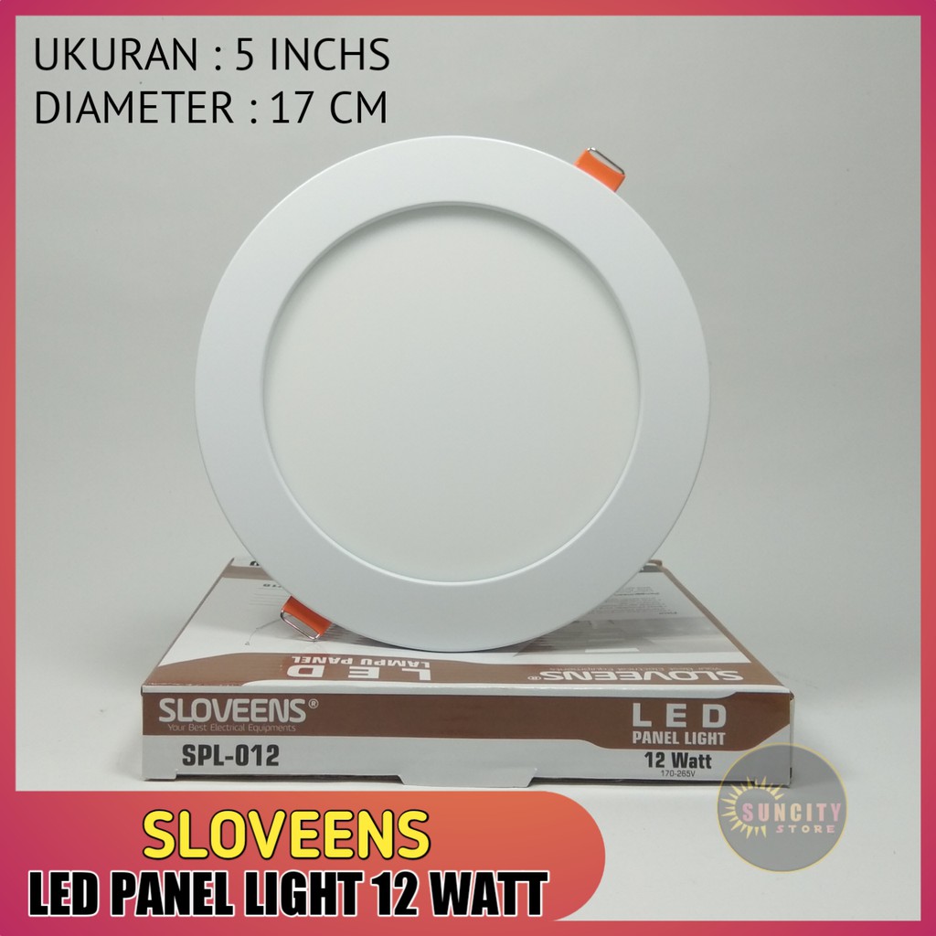 Sloveens Panel LED / LED Downlight - Cahaya Putih &amp; Warm White