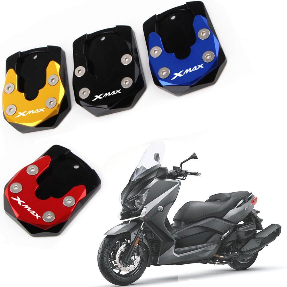 Populer Foot Extension Magnifying Pad Aksesoris Motor Side Stand Penyangga Kaki Side Kick Stand Untuk YAMAHA Xmax125 250 300 400