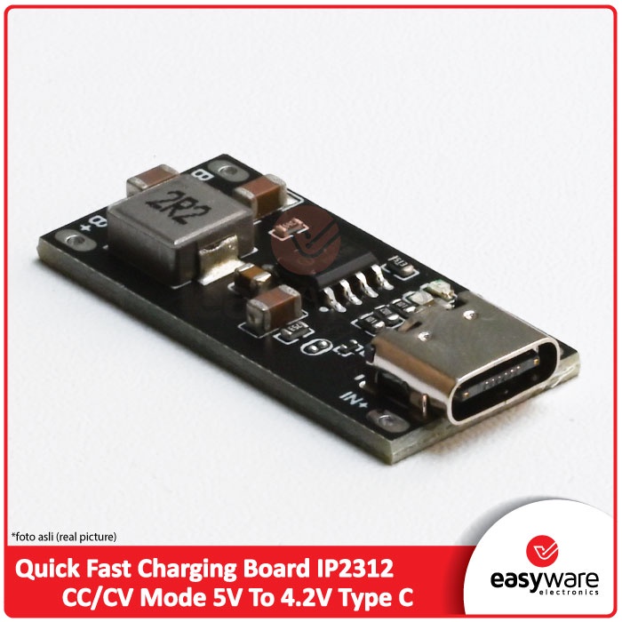 Quick Fast Charging Board IP2312 CC/CV Mode 5V To 4.2V Type C