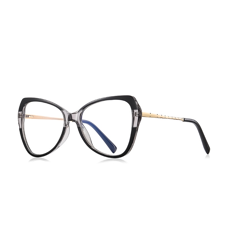 Kacamata Anti Blue Light Model Butterfly Frame Metal Gaya Barat TR90 Untuk Wanita