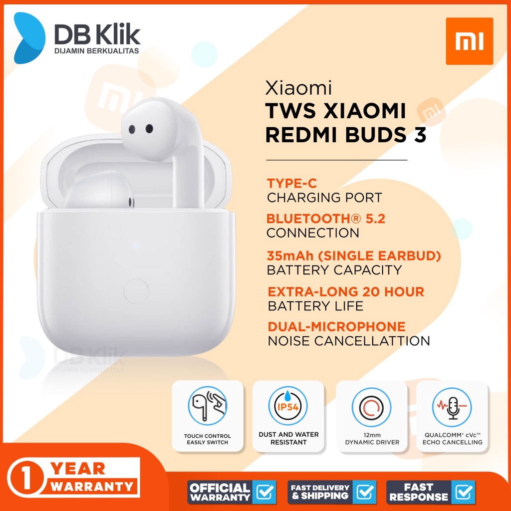 TWS Xiaomi Redmi Buds 3 - Xiaomi MI Redmi Buds 3 TWS Earphone