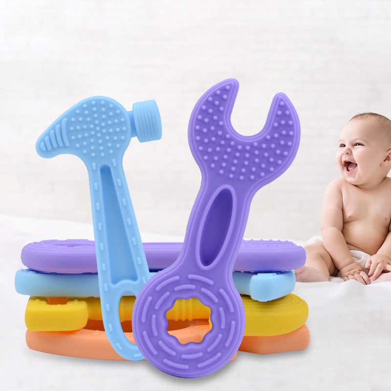 Mary 4pcs / Set Mainan Teether Bayi Laki-Laki / Perempuan Bahan Silikon