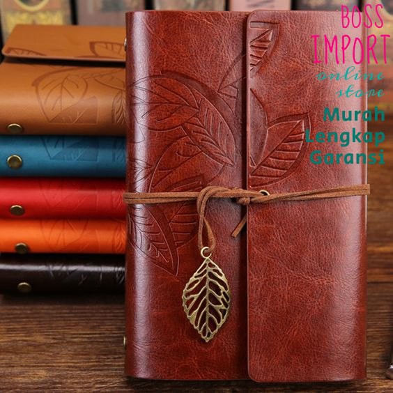 

Buku Catatan Binder Kulit Retro Leaf Kertas A5 - Brown BOSIMPORT