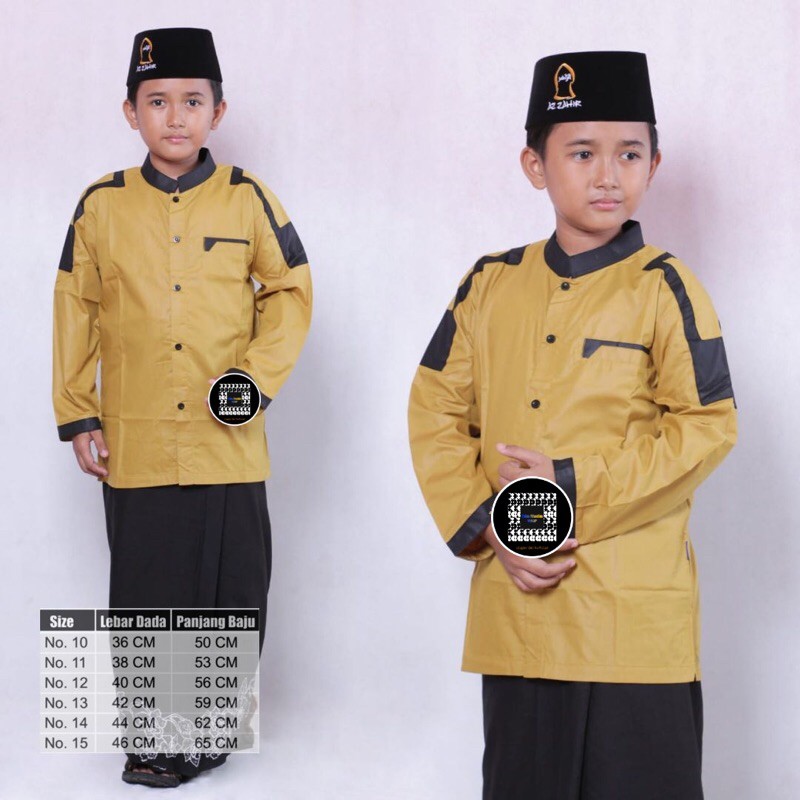Baju Koko Anak-Baju Koko Santri-Baju Koko Keren-Baju Koko Anak El Rumi-Baju Koko Original