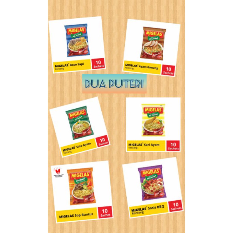 

Mie Instant Siap Saji by Migelas 28g