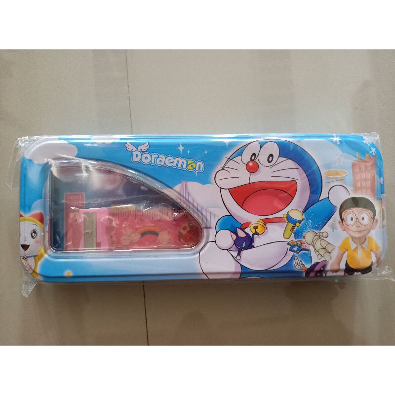 TEPAK set / TEMPAT PENSIL BT21/BTS, FREE ISINYA, LUCU-Doraemon