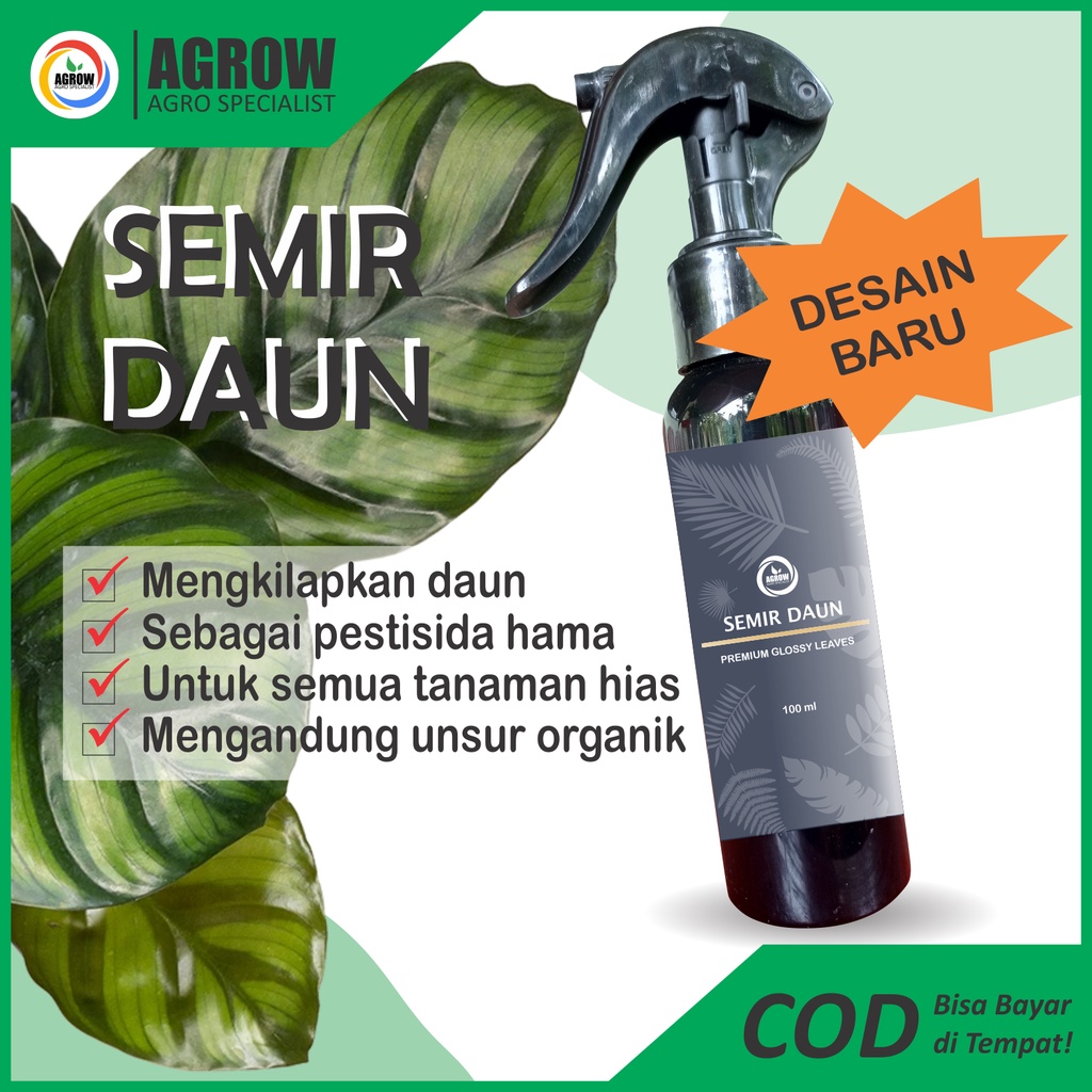 Semir Pengkilap Daun 100 ml Tanaman Hias Leaf Shine Aglonema Monstera Calathea Keladi Puring new desain