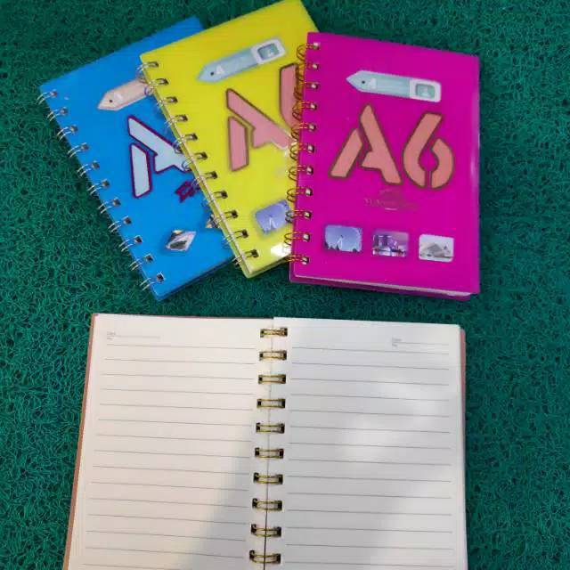 

NOTEBOOK SPIRAL WARNA WARNA UKURAN A6