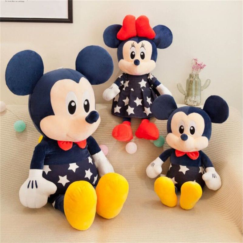 95cm Large Mainan Lovely Mickey Mouse Minnie Plush Toys Soft Stuffed Dolls Kids Plushes Gift Boneka