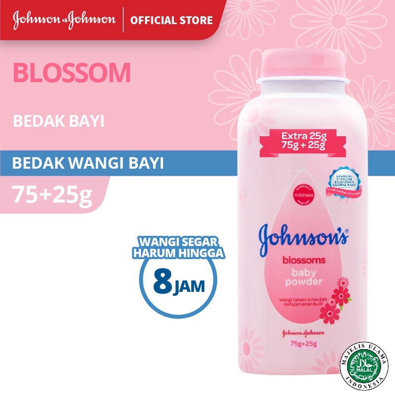 JOHNSON'S Blossoms Baby Powder - Bedak Bayi 300gr / 200gr / 100gr