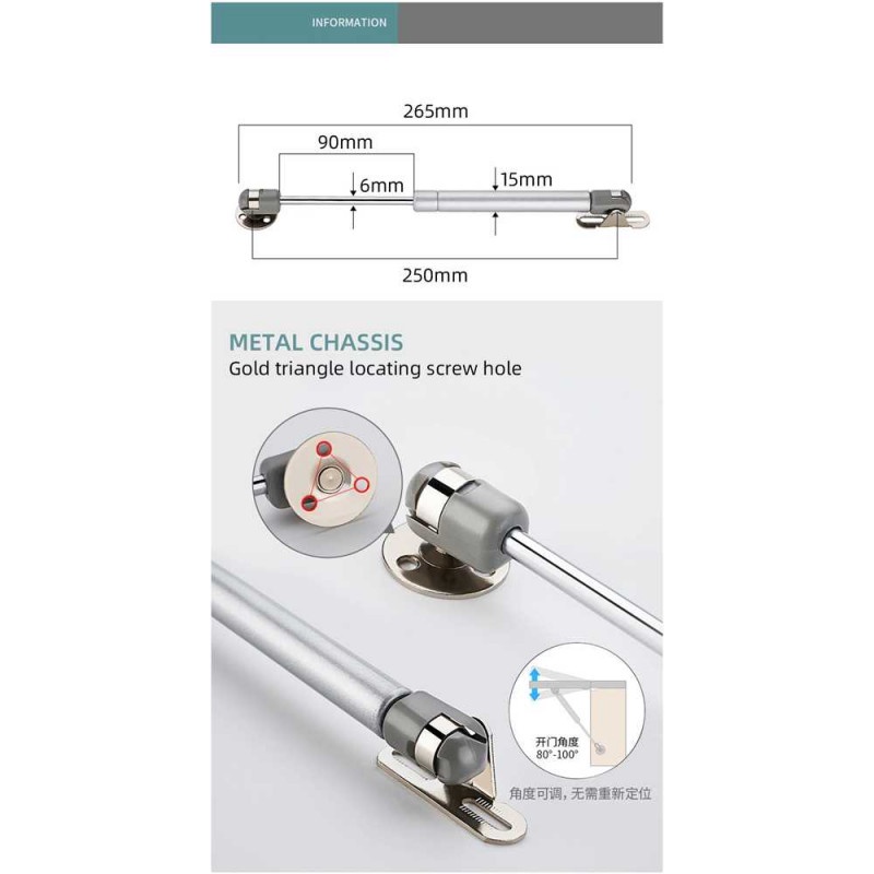 Bracket Engsel Pintu Laci Penyangga Pneumatic Cabinet Door Lift