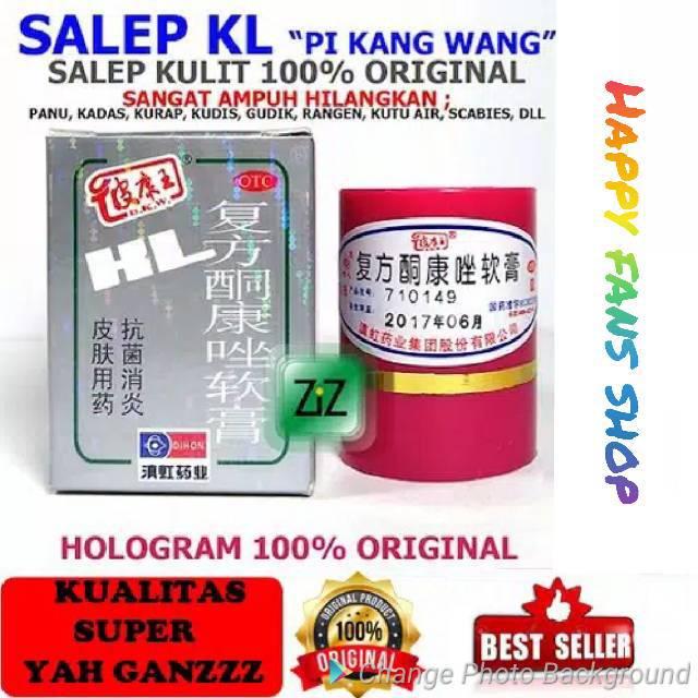 Salep Obat Panu kadas kurap cacar Koreng gatal Kudis KL HL Pi Kang Wang Pikangwang PKW Original Asli