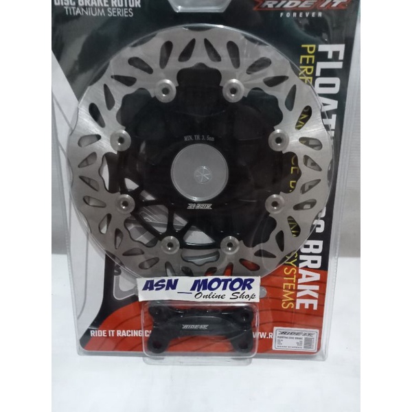 Piringan Cakram Variasi Mio Smile Mio Soul , Sporty UK 260 Ride it  Floating Almunium + Breket CNC ride it