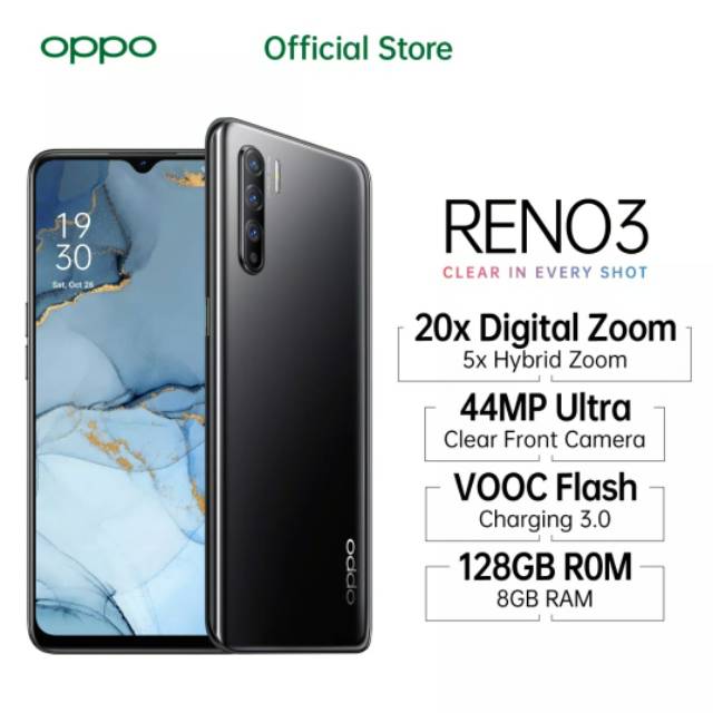 OPPO RENO 3 - 8Gb / 128Gb - GARANSI RESMI | Shopee Indonesia