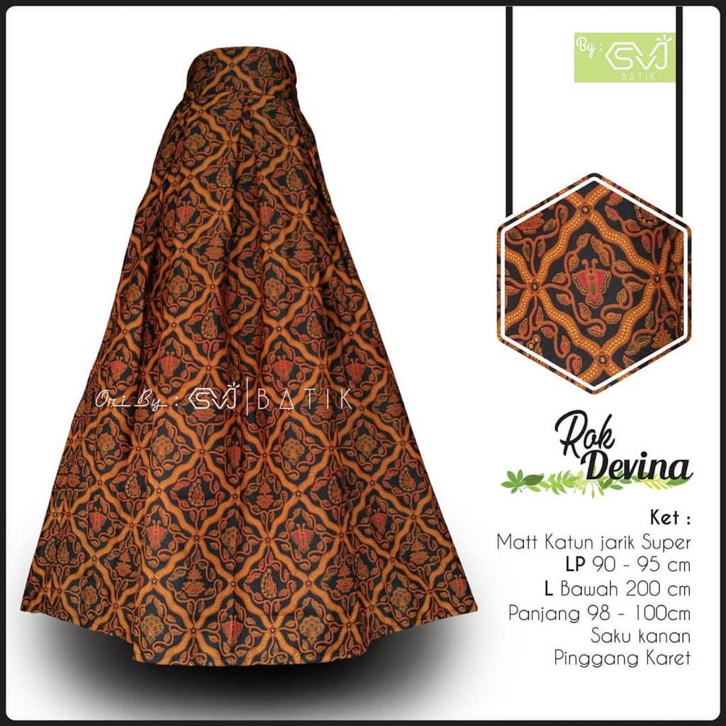 Rok Batik original Pekalongan garansi harga termurah Rok Batik Modern klok Bawahan Batik Ori By SVJ-rok Devina