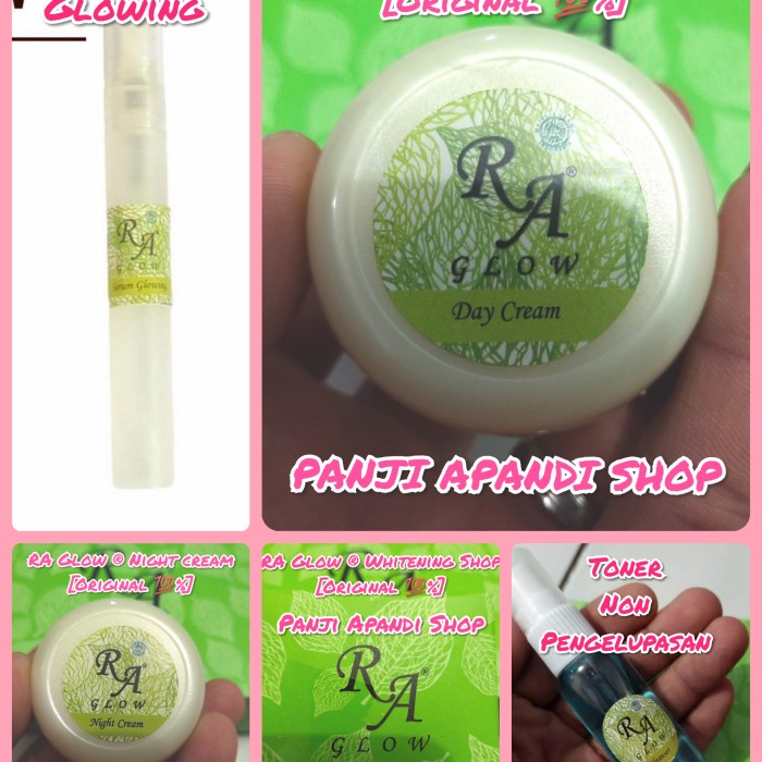 ORIGINAL RA Glow ® Paket Skincare Dengan Serum Glow TERLARIS - TONER BIRU