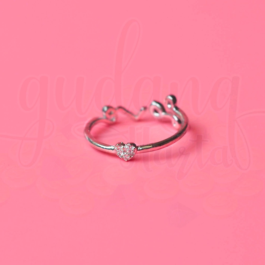 Cincin Silver Love Adjustable GH 206128