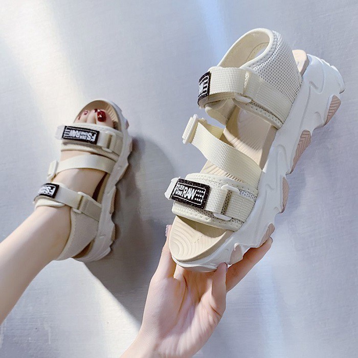 AGI0187 sandal tali wanita import murah sandal wedges wanita terbaru sandal korea fashion