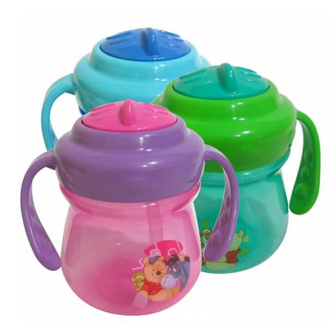 Disney Pooh Straw Bottle With Handle Wtp07065