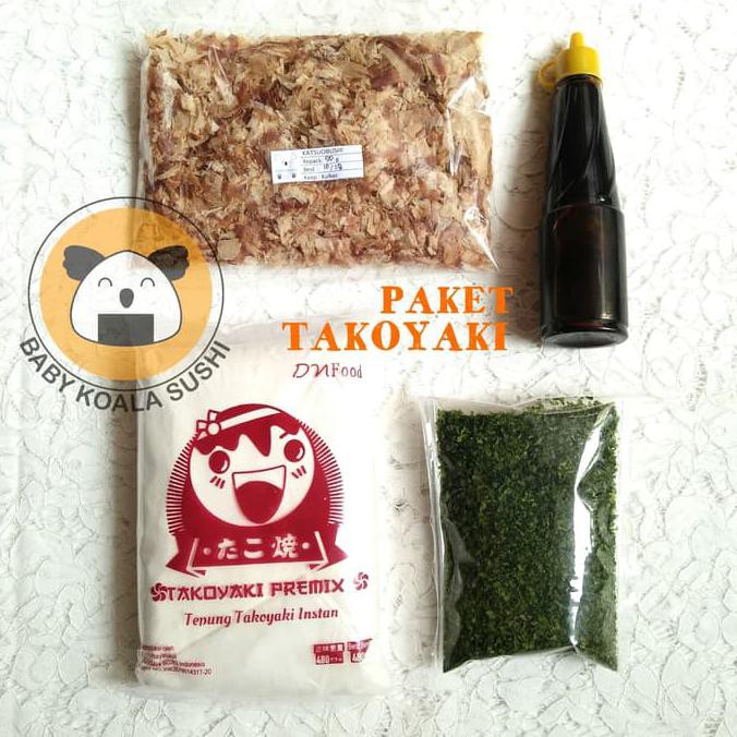 

Sale!! Paket Takoyaki Komplit | Tepung Premix, Katsuobushi, Saus Tako, Aonori Terbaru
