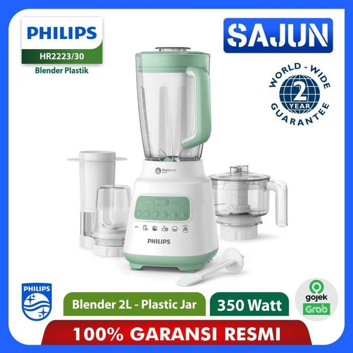 Philips Hr223 Blender Plastik 2 Liter Hr 2223 30 Hijau Shopee Indonesia