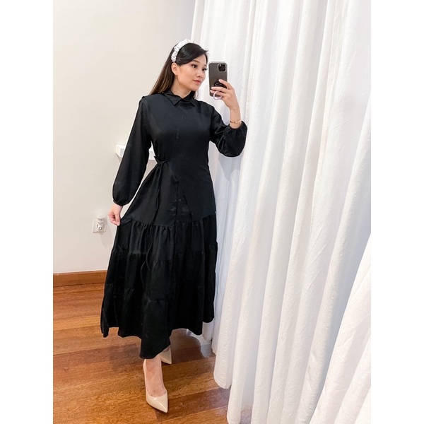 Vanesha Margaretta - 676# Maxi Adela 2in1 Busui Friendly / Kemeja Dress Rempel