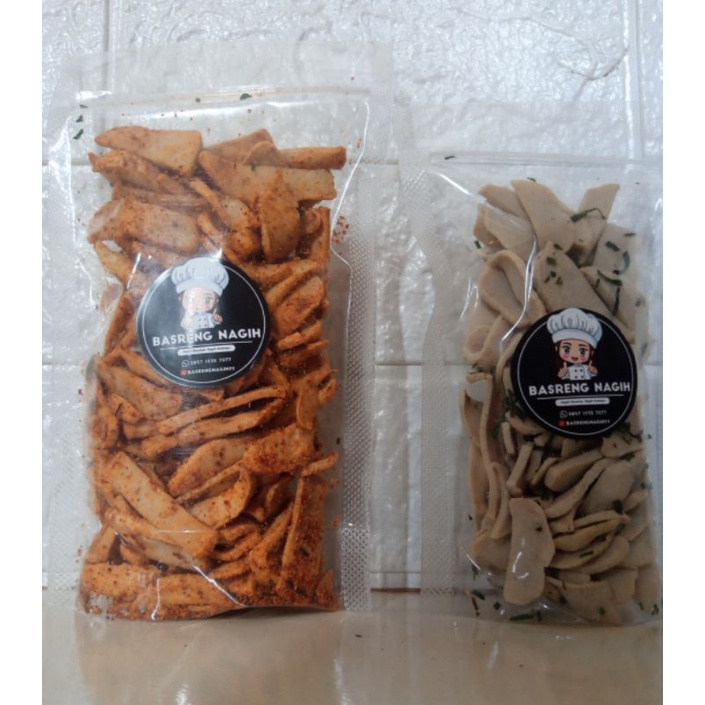 

Basreng kriuk daun jeruk rasa original/pedas 210 gr
