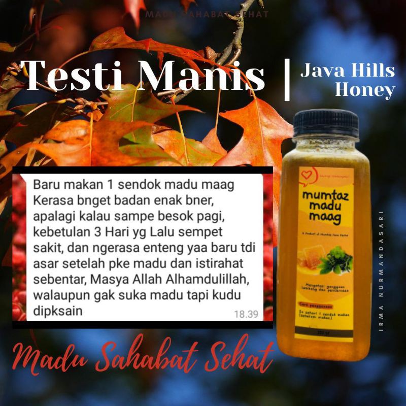 

Madu Maag Mumtaz Java Hills Honey