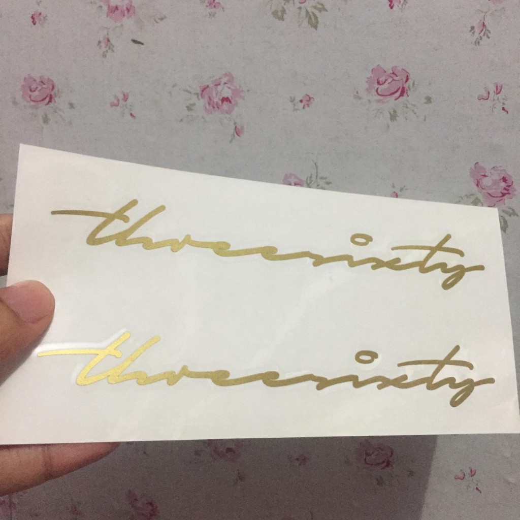 Cutting sticker stiker frame sepeda lipat threesixty 3 sixty signature vinyl