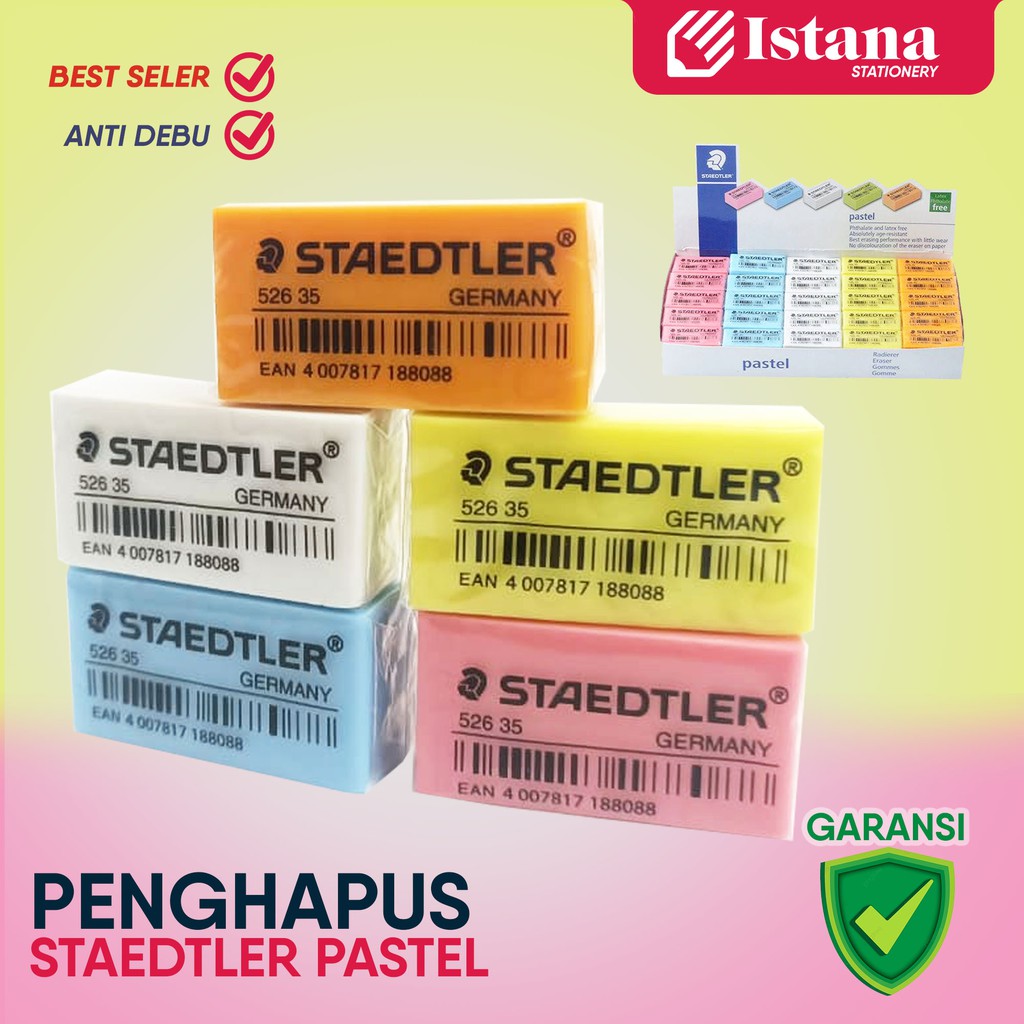 

[BEST SELLER] PENGHAPUS ERASER STAEDTLER PASTEL 526 35