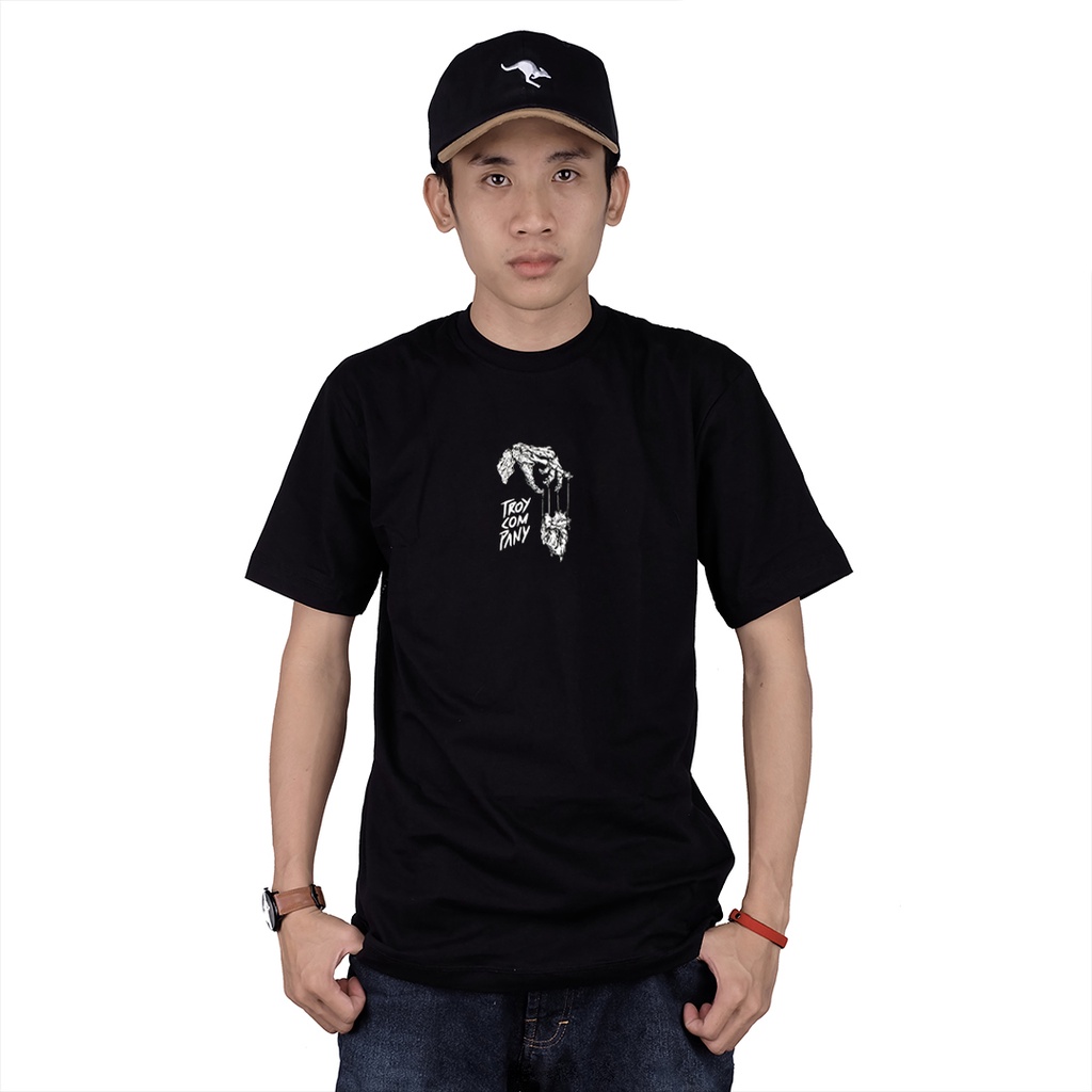 Troy Company T-Shirt Kaos Hitam MT 1854