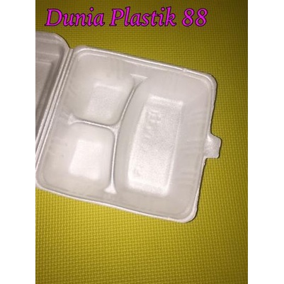 ♛ foam sekat sterofom styrofom strofoam gabus kotak box nasi kotak makan - FOAM SEKAT ♦