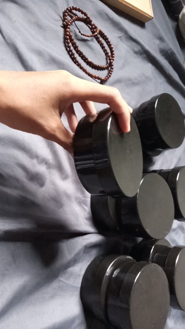 Pot Lulur 250 Gr Hitam / Kemasaan 250 Gr / Pot 250 Gr