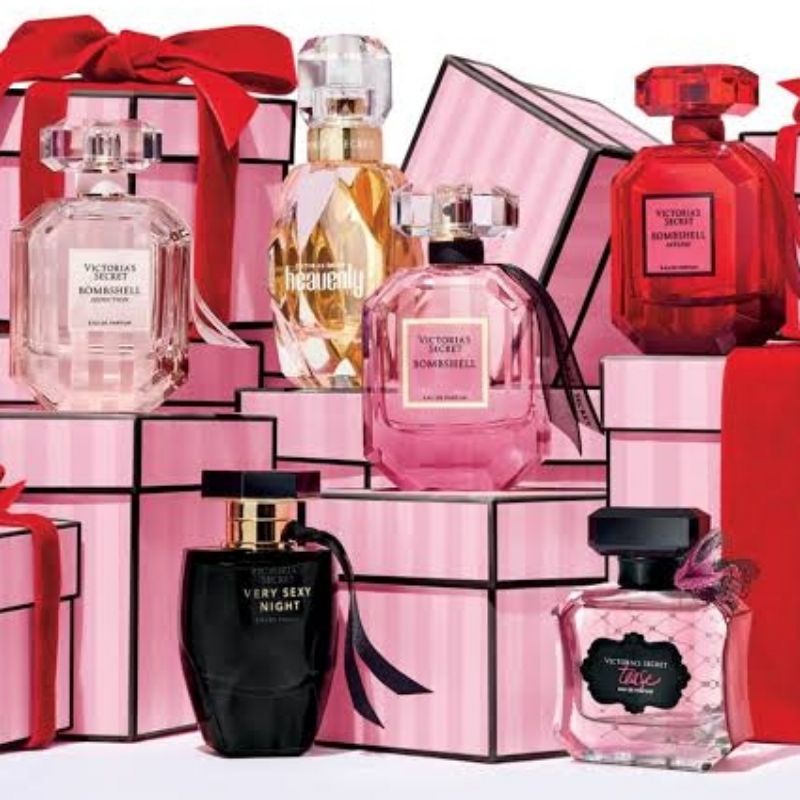 VICTORIA'S SECRET VS EAU DE PARFUM EDP PARFUM 100 ML MIX PENGHARUM BADAN PINK BOMBSHELL NIGHTS SUNDRENCHED SUMMER WILDFLOWER RAPTURE XO, VICTORIA LOVE IS HEAVENLY BREATHLESS SUPER MODEL BY VICTORIA
