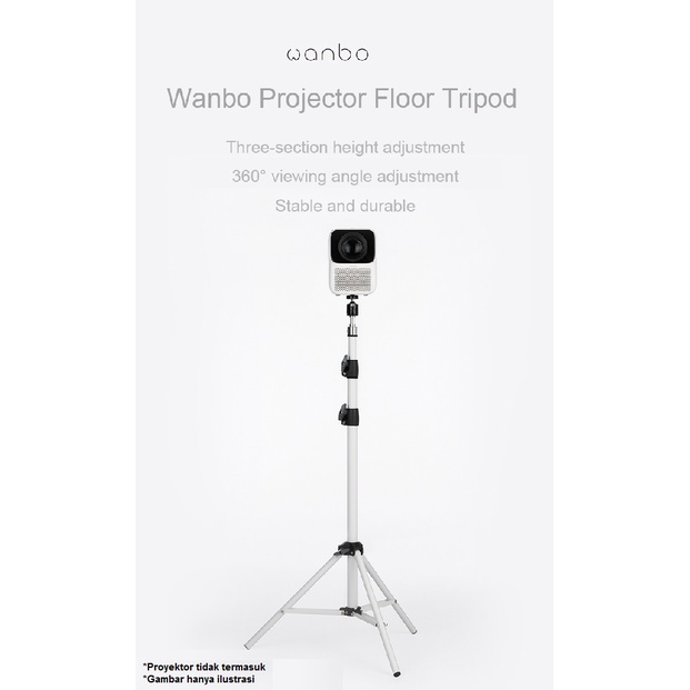 WANBO Foldable Adjustable Stand Floor Tripod 170CM for Projector