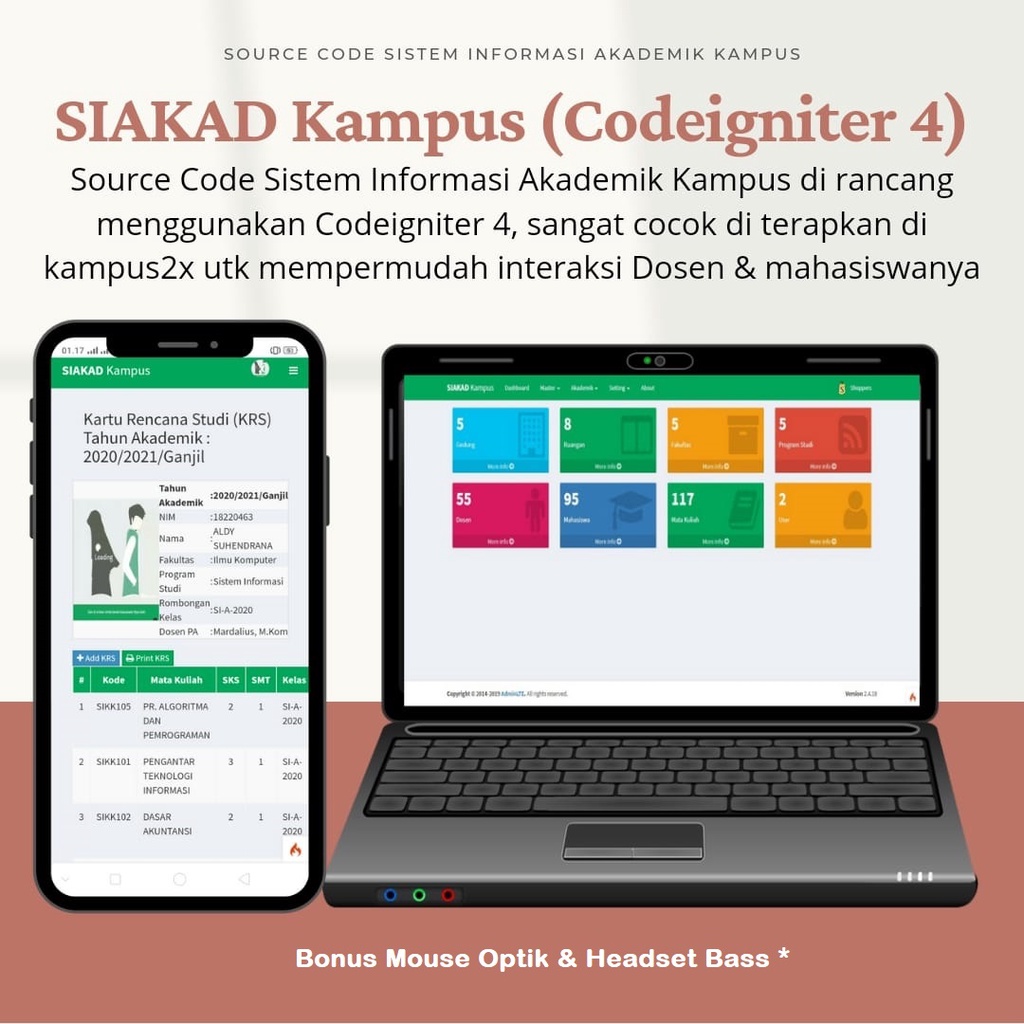 Source Code Siakad Kampus Codeigniter 4