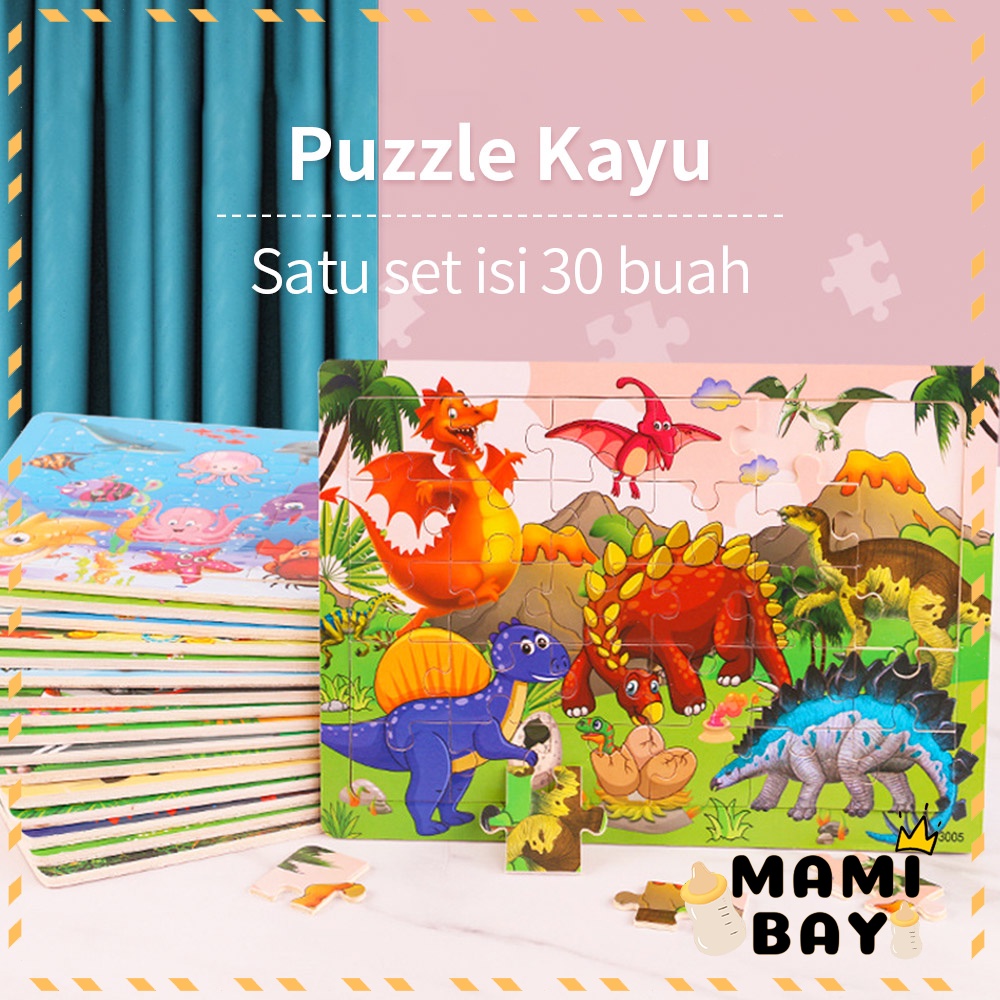 Mamibayi Mainan puzzle jigsaw/mainan edukasi anak/wooden toys