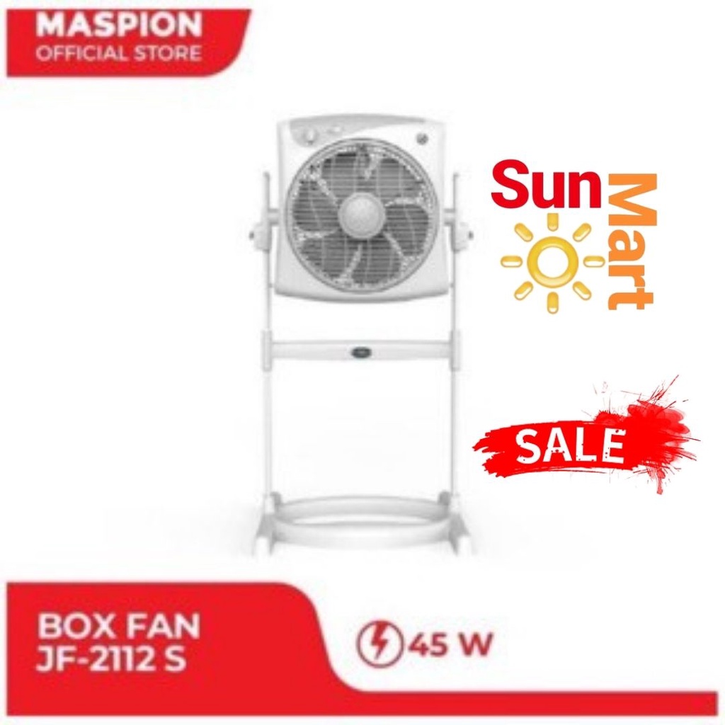 Kipas Maspion st Box 12&quot; JF2112S / Box fan Maspion Kaki tinggi 12 inch