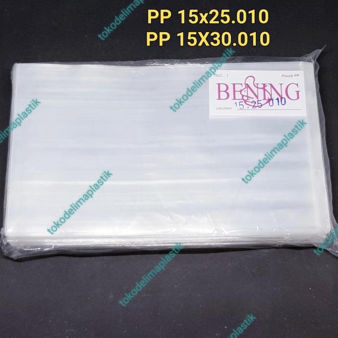 

yang dicari@@@@] Plastik PP 010 Bening Tebal Transparan uk.15cm - 15x25 / 15x30