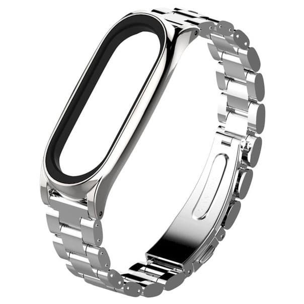 Mijobs 3 Point Strap Watchband Stainless for Xiaomi Mi Band 3