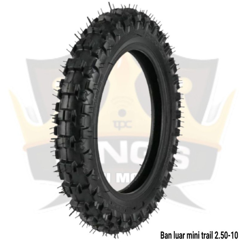 BAN LUAR MOTOR MINI TRAIL/MINI CROSS 50cc Uk 2.50-10