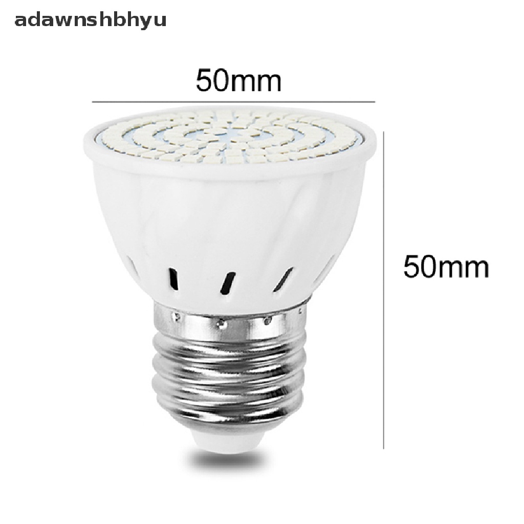 Adawnshbhyu 48/60/80 220V LED Grow Light E27 Lampu Bohlam Untuk Tanaman Hidroponik Spektrum Penuh