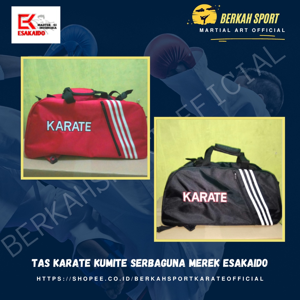 Tas karate kumite serbaguna merek Esakaido