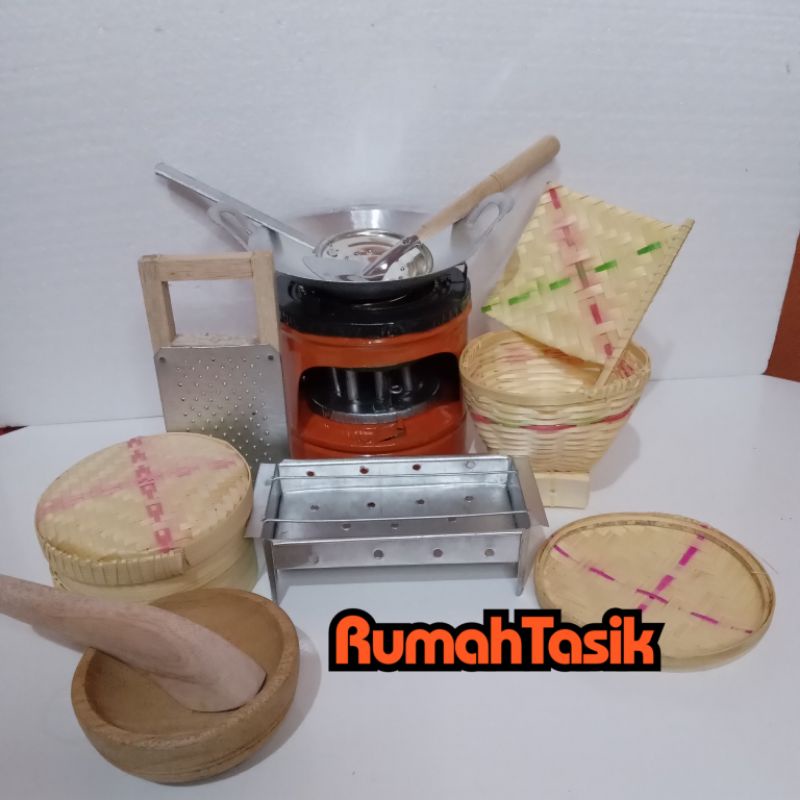 Kitchen Set Mainan Masak Masakan Anak Kompor Mini Set Bakulset Sate