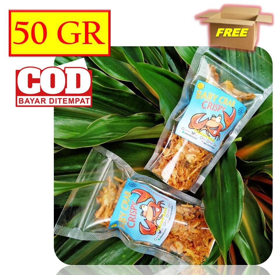 

CRABY KRIPS / BABY CRAB CRISPY / CRAB CRISPY / KERIPIK KEPITING / SNACK BABY CRAB / BABY CRABS 50 GR