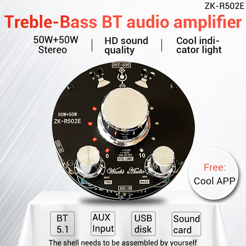 Btsg BT 5.1 Amplifier 50W+50W Dual Channel Stereo Output Daya BT+AUX+USB Input