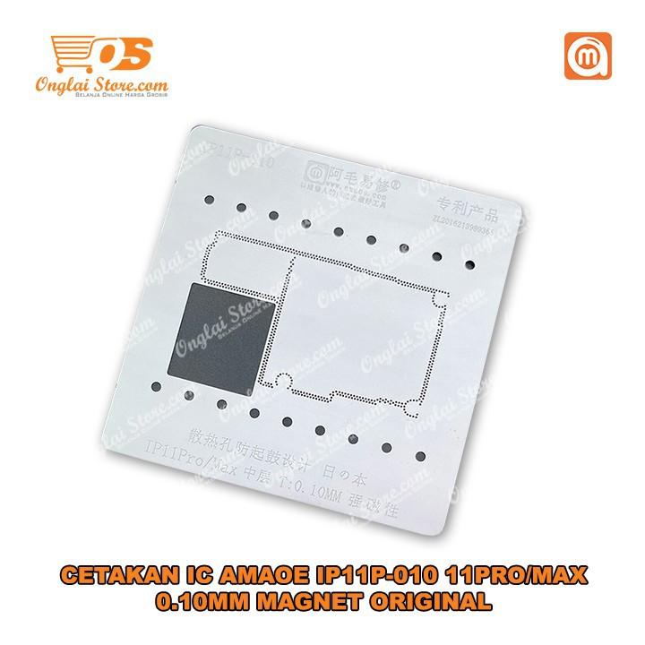 CETAKAN IC AMAOE IP11P-010 11PRO/MAX 0.10MM MAGNET BAHAN JEPANG ORIGINAL